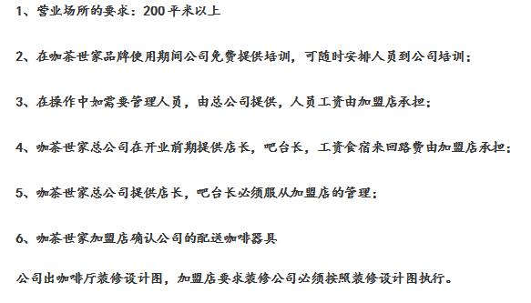 咖啡店加盟